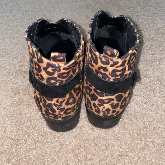 Cheetah Print Ankle Booties - Picture 3 of 5